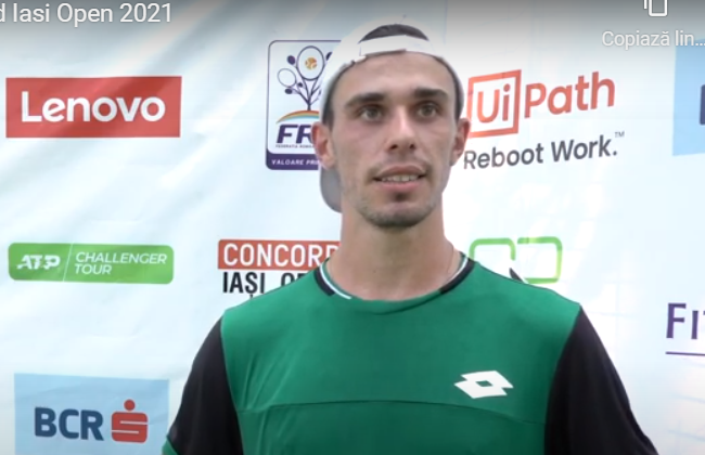 Cezar Crețu - Duje Ajdukovic 3-6, 2-6, în primul tur la Concord Iași Open 2021