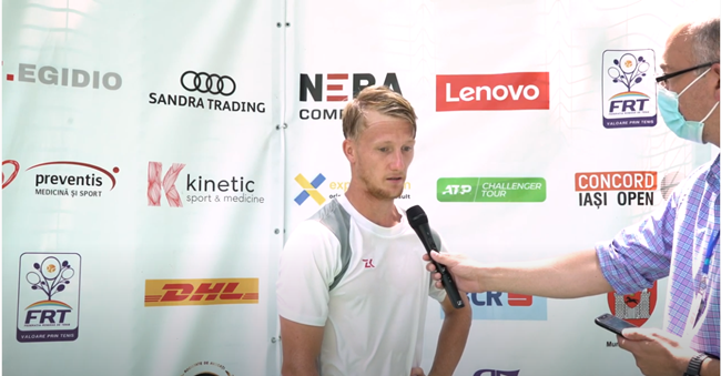 Czech Zdenek Kolar, interview after qualifying for the semifinals of Concord Iași Open