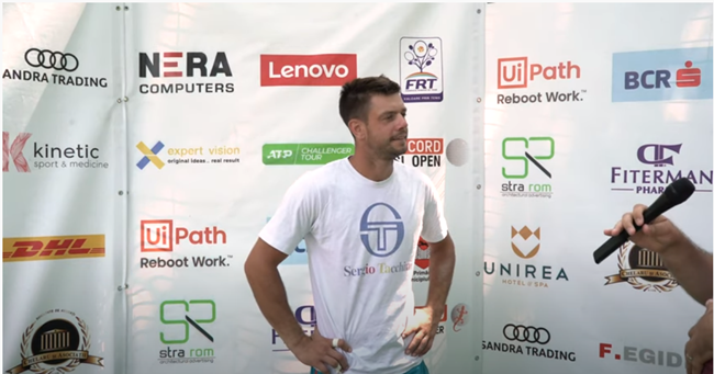 Sârbul Miljan Zekic, interviu după un rezultat foarte bune: din calificări a ajuns în semifinalele Concord Iași Open 2021
