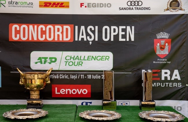 Trofeele care vor recompensa campionii și finaliștii ediției 2021 a Concord Iași Open sunt pregătite. 